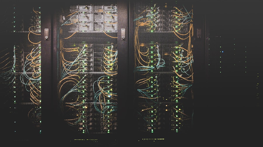 Data center com racks