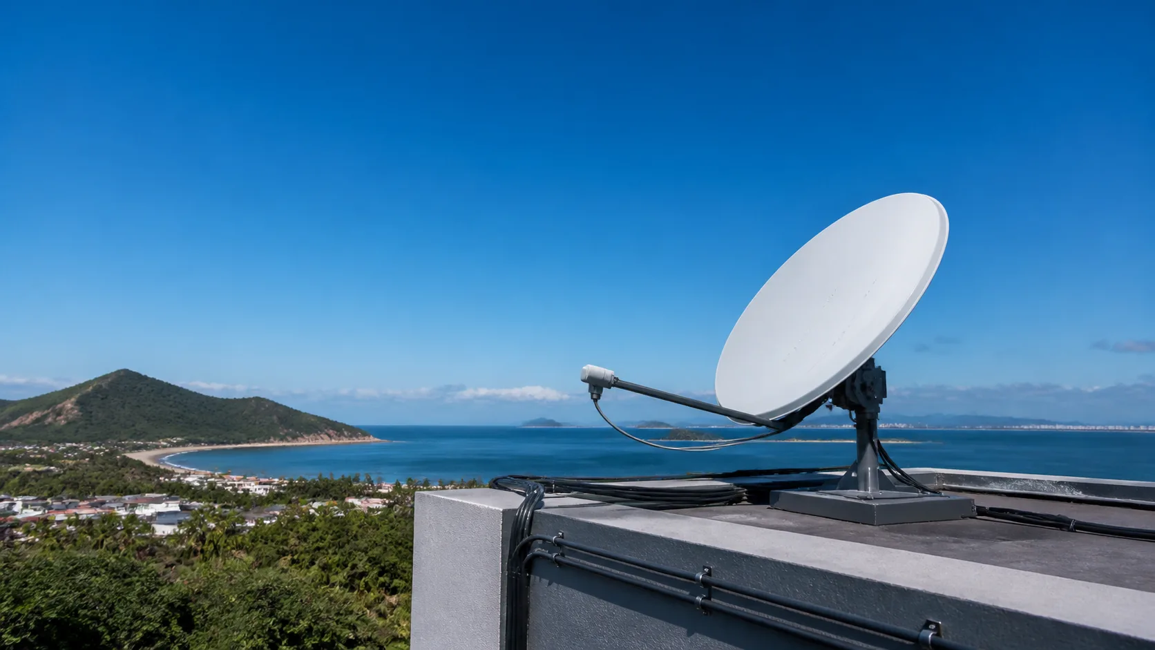 Instalação de internet via satélite